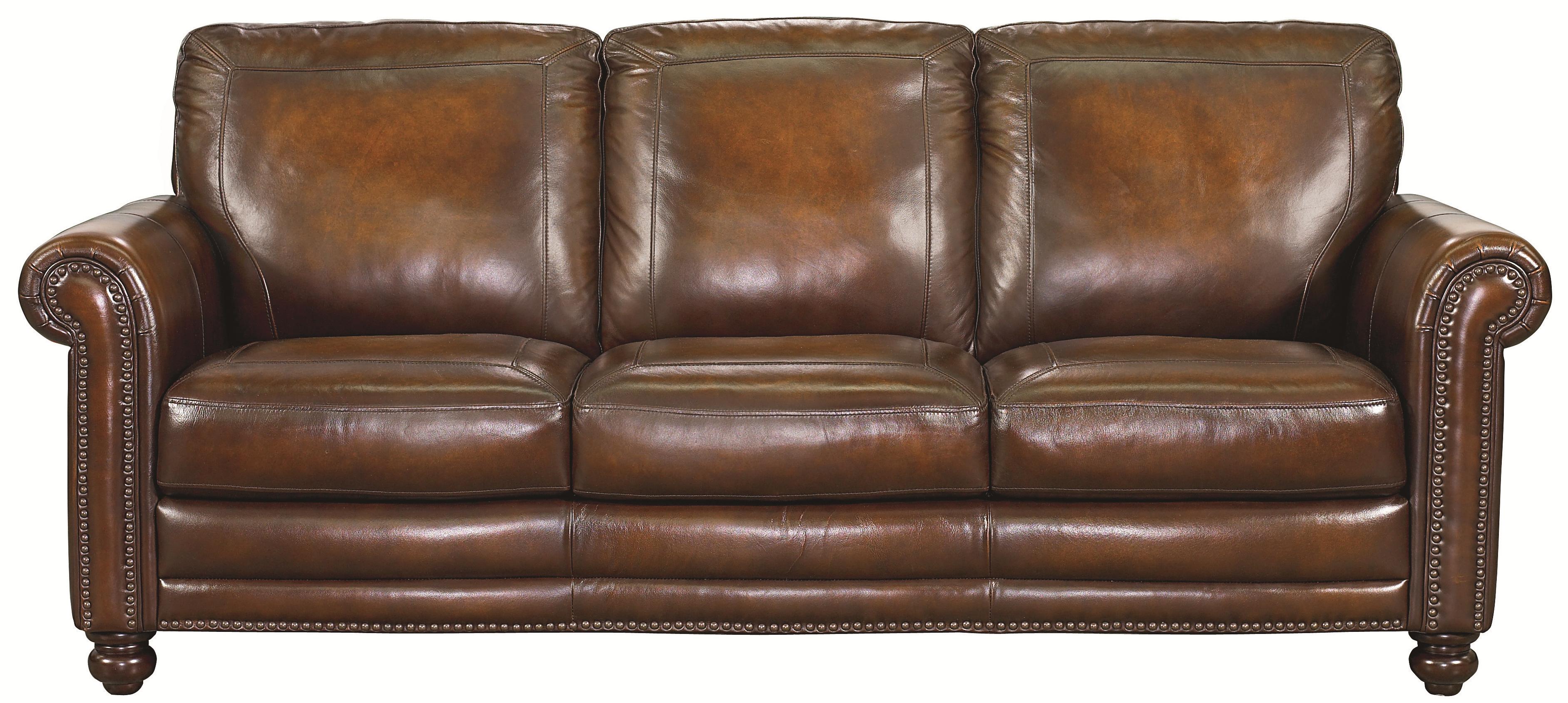 Bassett Hamilton 395962S Traditional Sofa with Nail Head Trim Becker